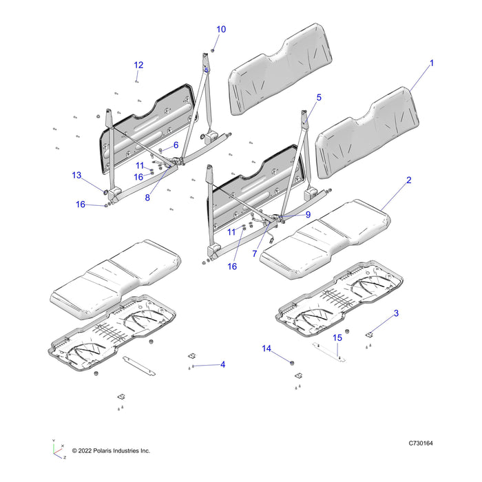 Assembly-Seat,Rngr,Back,Camo by Polaris