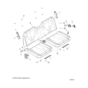 Assembly-Seat,Rngr,Btm,40,Marc/Wv by Polaris 2687182 OEM Hardware P2687182 Off Road Express