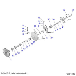 Assembly-Sheave,Stat,P90X,6 1,Ebs by Polaris 5144699 OEM Hardware P5144699 Off Road Express