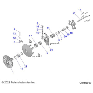 Assembly-Sheave,Stat,P90X by Polaris 5141512 OEM Hardware P5141512 Off Road Express