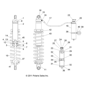 Assembly-Shock,Walkerevans,Fr,I.Red by Polaris 1823886-293 OEM Hardware P1823886-293 Off Road Express Drop Ship