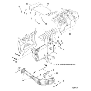 Assembly-Silencer by Polaris 1263722 OEM Hardware P1263722 Off Road Express Drop Ship