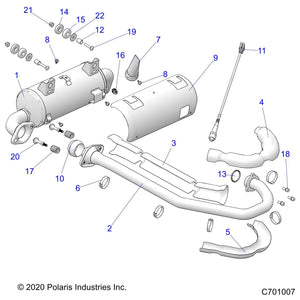 Assembly-Silencer,Nrmm by Polaris 1263520 OEM Hardware P1263520 Off Road Express