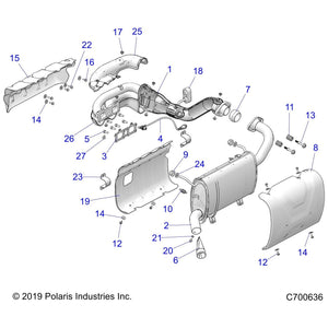 Assembly-Silencer,Rgr,Hvac by Polaris 1263096 OEM Hardware P1263096 Off Road Express