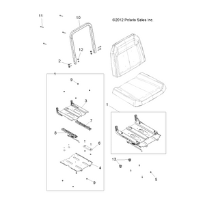 Assembly-Slide,Seat by Polaris 2685615 OEM Hardware P2685615 Off Road Express Drop Ship