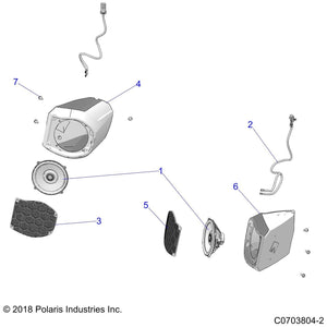 Assembly-Speaker,Lh by Polaris 2637560 OEM Hardware P2637560 Off Road Express