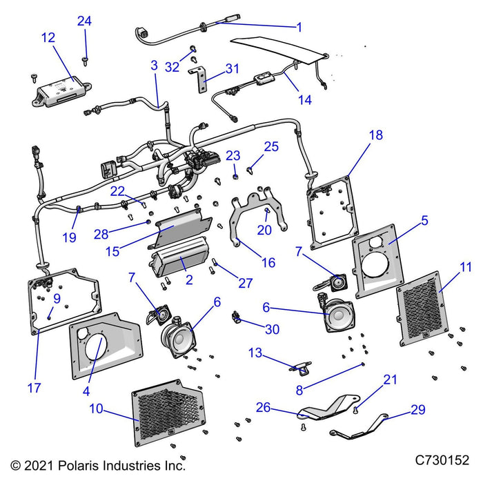 Assembly-Speaker,Right by Polaris