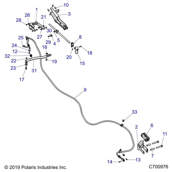 Assembly-T Lever,Park Brake by Polaris