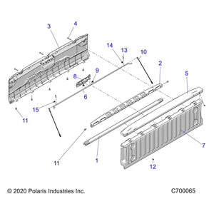 Assembly-Tailgate,Blk by Polaris 2636533-070 OEM Hardware P2636533-070 Off Road Express