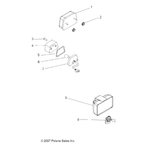 Assembly-Taillight,12V,Series Fil by Polaris 2410320 OEM Hardware P2410320 Off Road Express