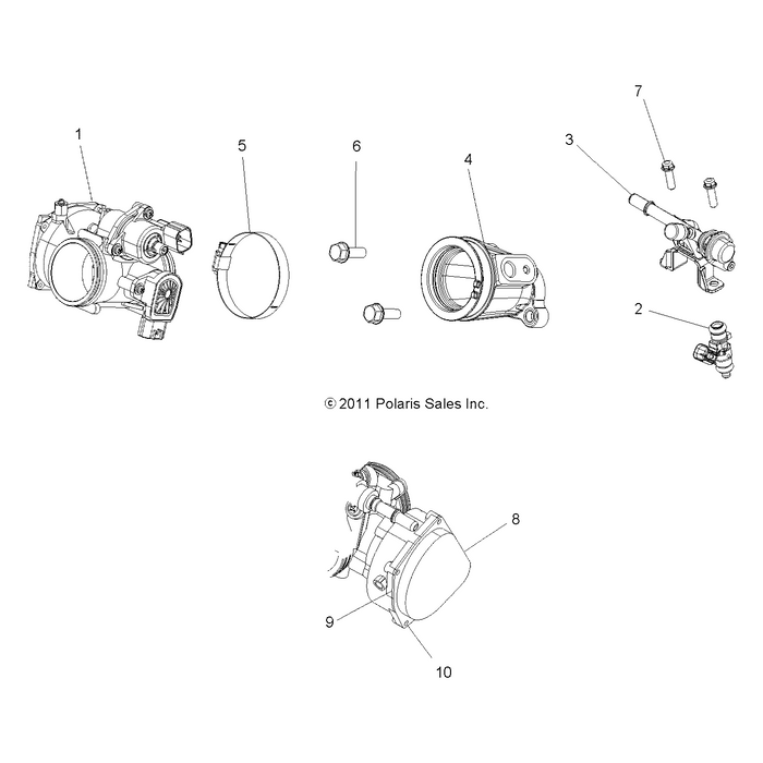 Assembly-Throttle Body,42Mm,Iac by Polaris