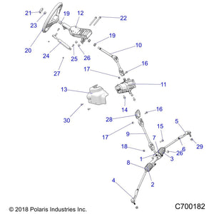 Assembly-Tilt,Steer,Rvtd,M10,Mt,Blk by Polaris 1824719-458 OEM Hardware P1824719-458 Off Road Express