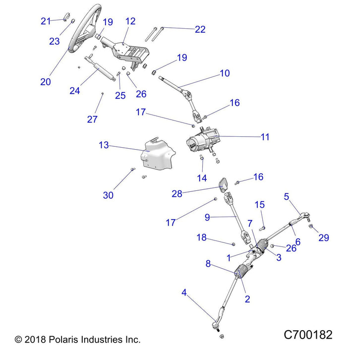 Assembly-Tilt,Steer,Rvtd,M10,Mt,Blk by Polaris