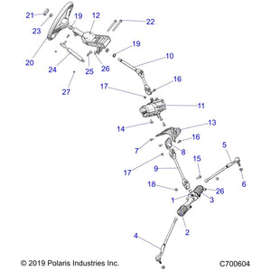 Assembly-Tilt,Steering,Rvtd,M10,Blk by Polaris 1830082-458 OEM Hardware P1830082-458 Off Road Express