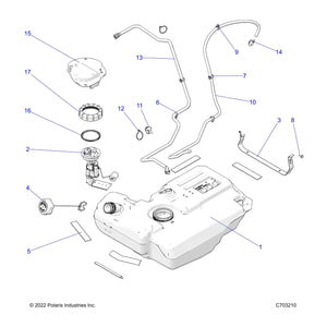 Assembly-Vent Line,135Cm by Polaris 2521907 OEM Hardware P2521907 Off Road Express