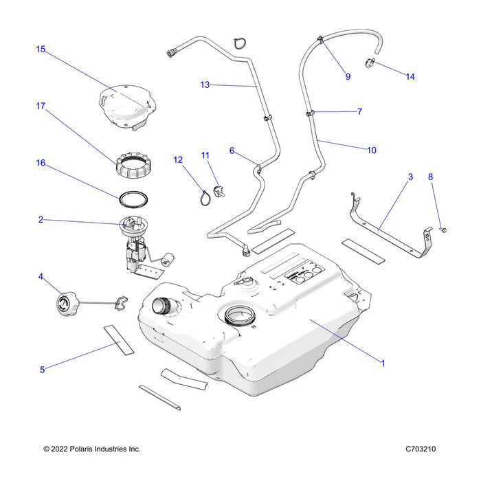 Assembly-Vent Line,135Cm by Polaris