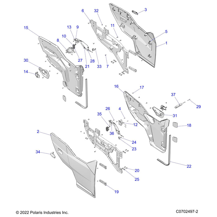 Assembly-Weld,Dual Cbl Ret,Rh,Ecoat by Polaris