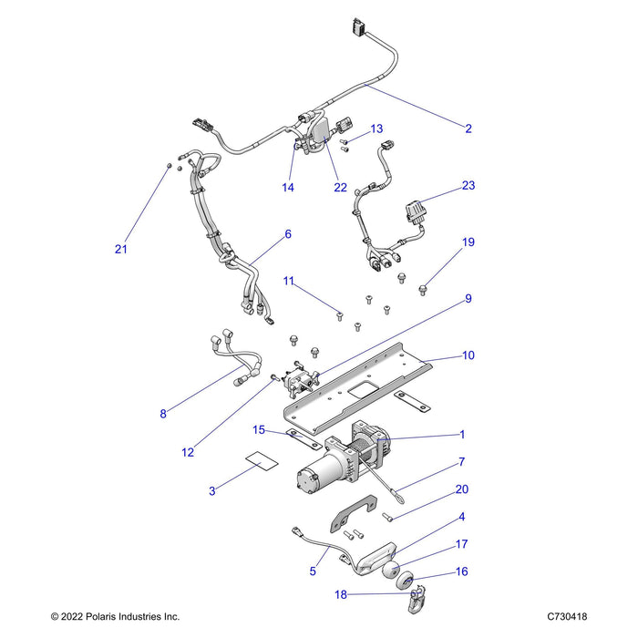 Assembly-Winch,3500Hd,Wgclrd by Polaris