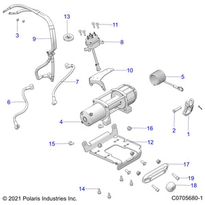 Assembly-Winch,4.5,Prod,Hwse,Xovr by Polaris 2638572 OEM Hardware P2638572 Off Road Express Drop Ship