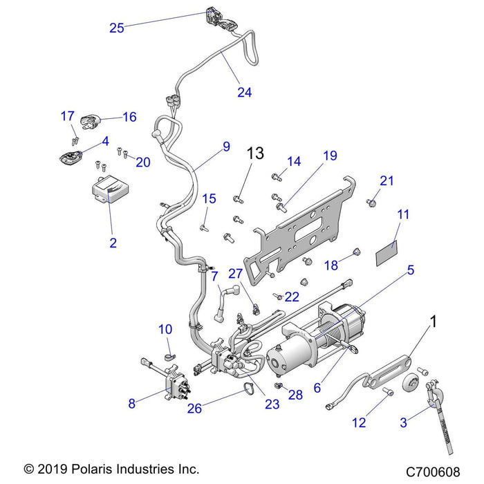 Assembly-Winch W/Cntr,45Prohd,Hs by Polaris