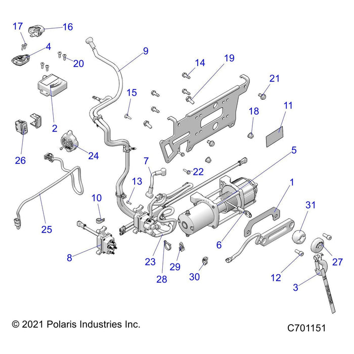 Assembly-Winch W/Cntr,45Prohd2,Hs by Polaris