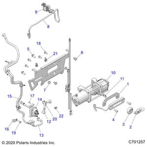 Assembly-Winch W/Cntr,45Prohd2,Zs by Polaris 2638180 OEM Hardware P2638180 Off Road Express Drop Ship