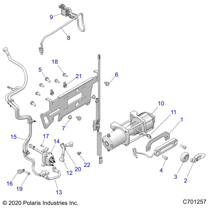 Assembly-Winch W/Cntr,45Prohd2,Zs by Polaris