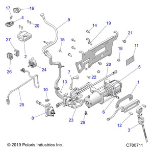 Assembly-Winch W/Contr,45Prohd,Zs2 by Polaris 2637029 OEM Hardware P2637029 Off Road Express Drop Ship