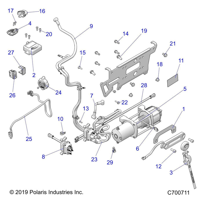 Assembly-Winch W/Contr,45Prohd,Zs2 by Polaris