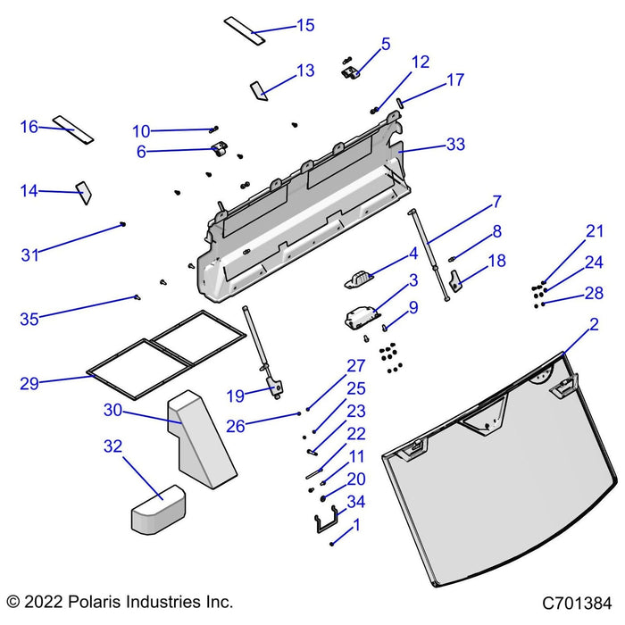 Assembly-Wndshld,Gl,To by Polaris