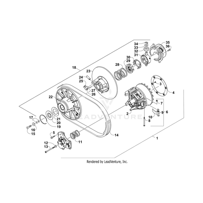 Assy,Cam Invetd-9.5&Quot; 56-60Fr Ba-150-50 By Arctic Cat