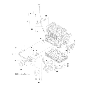 Assy-Guide Dipstick by Polaris 3070419 OEM Hardware P3070419 Off Road Express