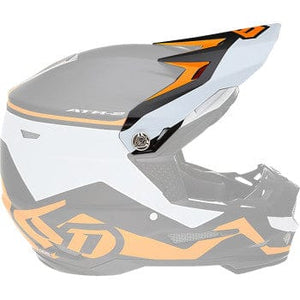 ATR-2 Visor - Drive - Neon Orange by 6D Helmets 72-6098 Helmet Visor 01321702 Parts Unlimited