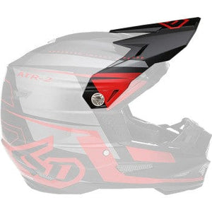 ATR-2 Visor - Mach - Red by 6D Helmets 72-6118 Helmet Visor 01321754 Parts Unlimited