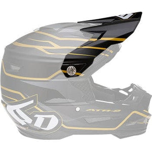 ATR-2 Visor - Phase - Black Gold by 6D Helmets 72-6102 Helmet Visor 01321706 Parts Unlimited