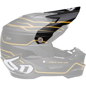 ATR-2 Visor - Phase - Black Gold by 6D Helmets