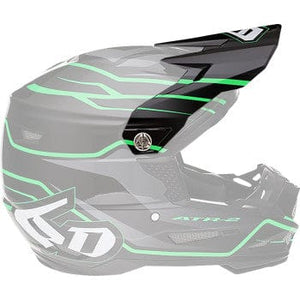 ATR-2 Visor - Phase - Black Green by 6D Helmets 72-6101 Helmet Visor 01321705 Parts Unlimited