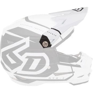 ATR-2 Visor - Torque - White by 6D Helmets 72-6113 Helmet Visor 01321749 Parts Unlimited