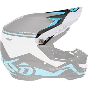 ATR-2Y Visor - Drive - Blue by 6D Helmets 72-4130 Helmet Visor 01321713 Parts Unlimited