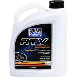 Atv & SXS Mineral 4T Engine 10W30 4L by Bel Ray 99040-B4LW Engine Oil Mineral 36010153 Parts Unlimited