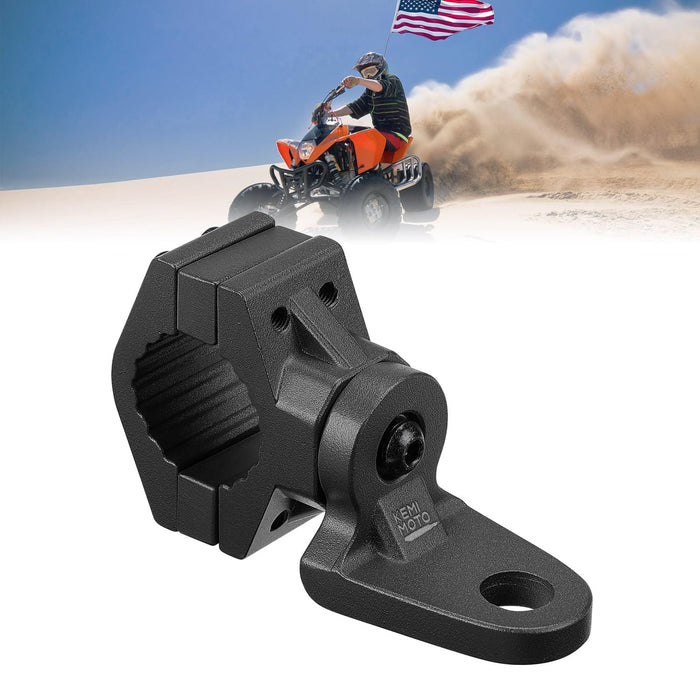 ATV/ UTV Whip Light / Flag Mounting Bracket for 7/8"-9/8" Handlebar Rack Bars by Kemimoto