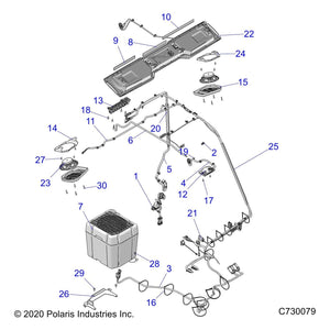 Audio Harness, Rear by Polaris 2415011 OEM Hardware P2415011 Off Road Express