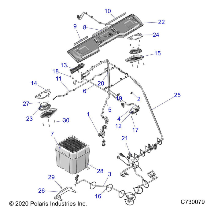 Audio Harness, Rear by Polaris