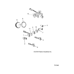 Aux Switch, by Polaris 4016406 OEM Hardware P4016406 Off Road Express