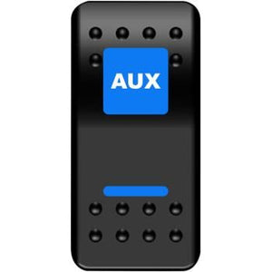 Auxilary Rocker Switch Blue by Moose Utility AUX-PWR Rocker Switch 21060538 Parts Unlimited