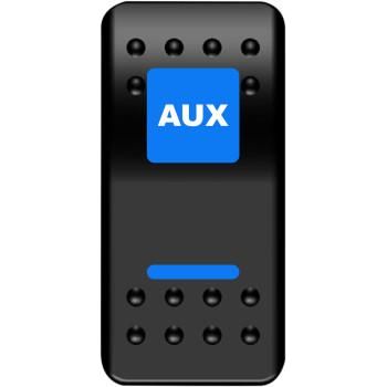 Auxilary Rocker Switch Blue by Moose Utility