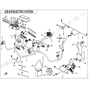 Auxiliary Cable Efi by CF Moto 5ASV-150200-6002 OEM Hardware 5ASV-150200-6002 Northstar Polaris