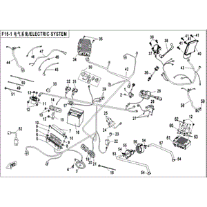 Auxiliary Cable Efi by CF Moto 5UR0-150200-00002 OEM Hardware 5UR0-150200-00002 Northstar Polaris