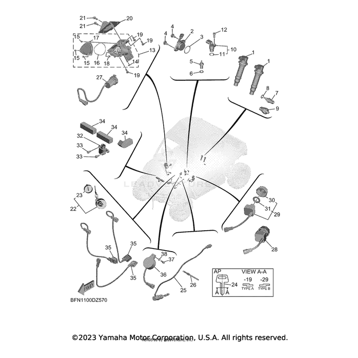 Auxiliary Light Assembly by Yamaha