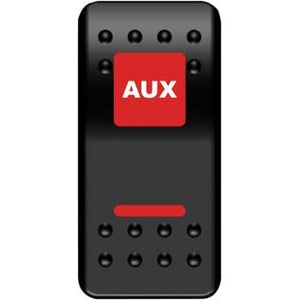 Auxiliary Rocker Switch Red by Moose Utility AUX-PWR-R Rocker Switch 21060539 Parts Unlimited